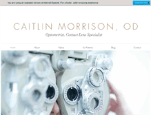 Tablet Screenshot of caitlinjmorrison.com